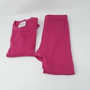 Hanna Andersson Size 5 Red PJs Pajamas 100% Organic Cotton